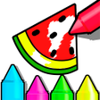 Ikona programu: Coloring book Game for ki…