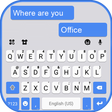プログラムのアイコン：Sms Blue Keyboard Theme