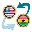 プログラムのアイコン：US Dollar to Ghanaian Ced…