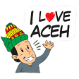 I love Aceh Stickers for WhatsApp