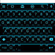 Emoji Keyboard Neon Blue 2