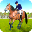 أيقونة البرنامج: Horse Jumping 3D- Horse R…