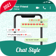 Ikon program: Chat Style - Stylish Font…