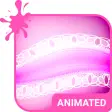 Pink Lace Animated Keyboard