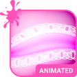 Иконка программы: Pink Lace Animated Keyboa…