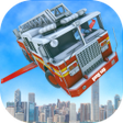 أيقونة البرنامج: Real Flying Fire Truck Ro…