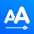ไอคอนของโปรแกรม: Enlarge font: Change font…