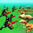 Battle Simulator: Stickman v.s. Dinosaur