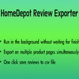 HomeDepot Review Exporter