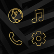 Иконка программы: Lines Gold - Icon Pack