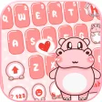 Pink Cute Hippo Theme