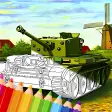 Military Tanks Coloring Book