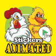 Animated Cute Chicken Stickers