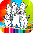Coloring 3 Little Pigs Games