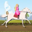 princess ride white horse