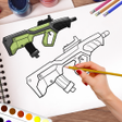 Icoon van programma: How to Draw Weapons Step …