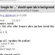 Icon of program: Search in background tab