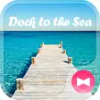 Beautiful Wallpaper Dock to the Sea Theme