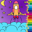 程序图标：Space Planet Coloring Pag…