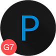 Pixel Black theme for LG G7 V35 V40