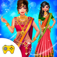 ไอคอนของโปรแกรม: Indian Wedding Saree Desi…