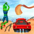 プログラムのアイコン：Flying Superhero Car Stun…