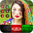 Afghan Flag On Face - New Faceflag Photo maker