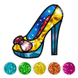 程序图标：Glitter Rainbow Shoes Col…