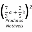 Ícone do programa: Produtos notáveis fração …