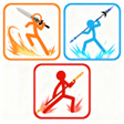 Ikona programu: Stickman Fight: Weapon Ma…