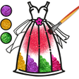 Wedding Girl Coloring Dress up icon