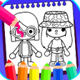 أيقونة البرنامج: Toca Boca Coloring Game