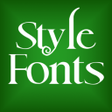 Ikon program: Fonts Style for FlipFont®…
