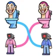 プログラムのアイコン：Draw to toilet: Skibidi T…