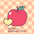 Apples  Gingham Check Theme