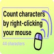 أيقونة البرنامج: Character counter