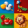 ไอคอนของโปรแกรม: Memory Cartoon - Animals