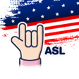 ไอคอนของโปรแกรม: Learn USA Sign Language -…