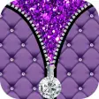 Purple Diamond Zipper Screen