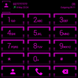 プログラムのアイコン：Dialer Theme Neon Purple