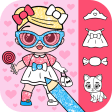 Doll Coloring Game for girls