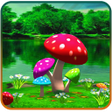 Icoon van programma: 3D Mushroom Live Wallpape…