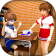 Anime High School Girl 3d Game icon