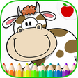 أيقونة البرنامج: Farm Animals Coloring Boo…
