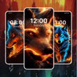 أيقونة البرنامج: Fire Lion Live Wallpaper …