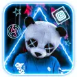 Neon Panda Boy Themes Live