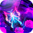 Icon of program: Neon Butterflies Wallpape…