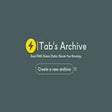 Tab's Archive