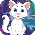 Kavi Escape Game 540 White Cat Rescue Game