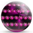 Keyboard Theme Spheres Pink